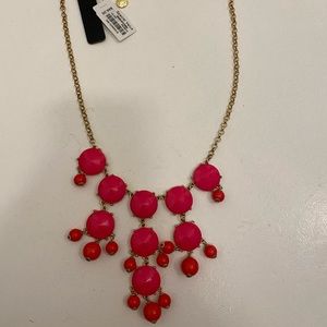 J. Crew Factory “Bubble Necklace”, NWT. Color Pink.